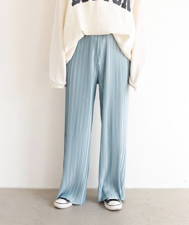 【Holiday】ミニプリーツワイドパンツ