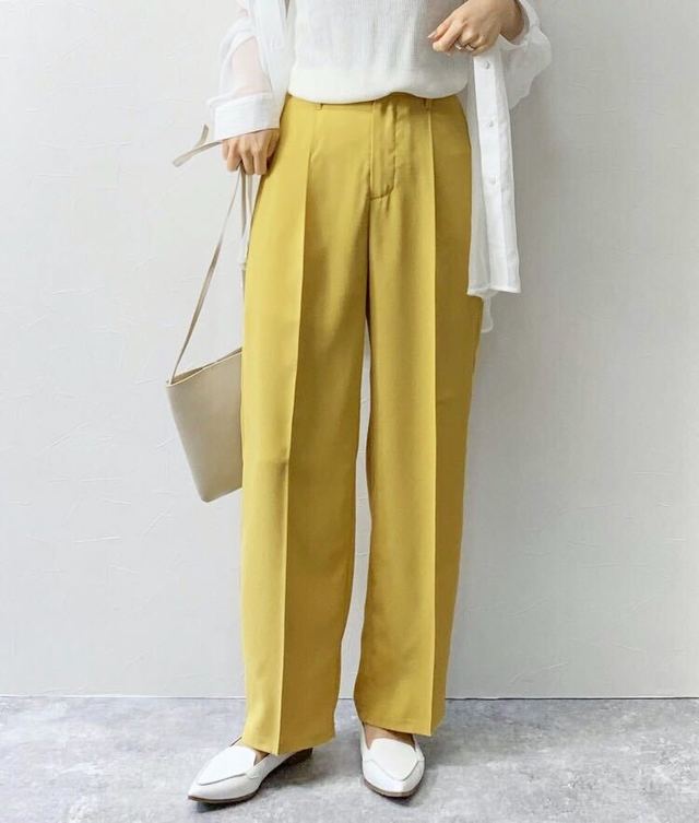 カラートラウザーパンツ