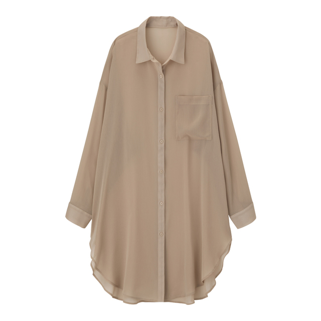 シアーロングシャツ(長袖)