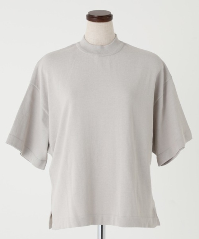 ハイネック五分袖ニット