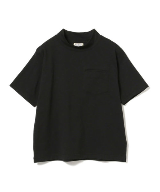 ハイネックポケットショートスリーブTシャツ