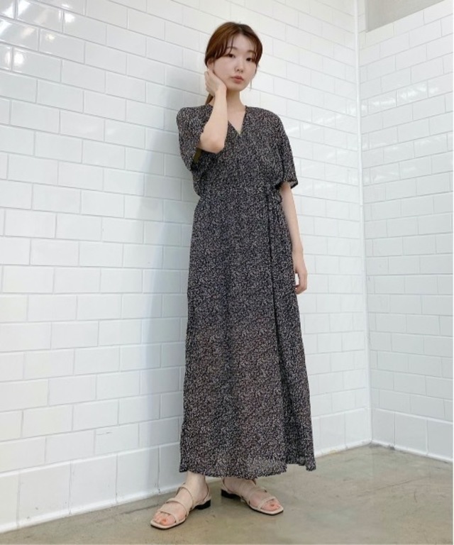 楊柳小花カシュワンピース