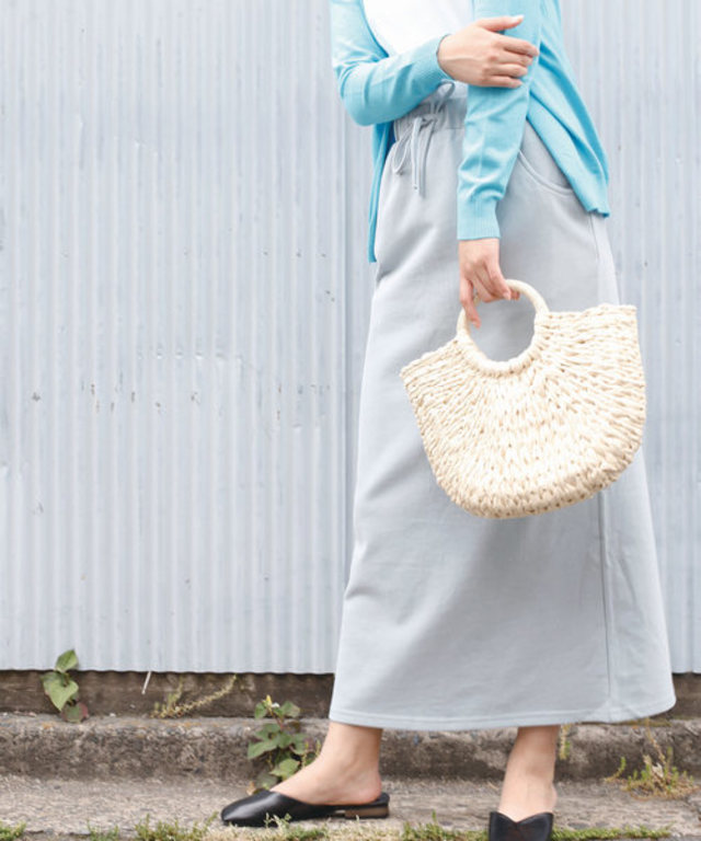 コットンスウェットマキシスカート