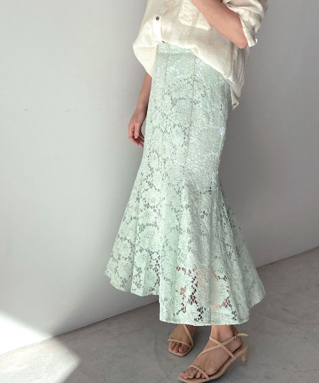 レースマーメイドスカート