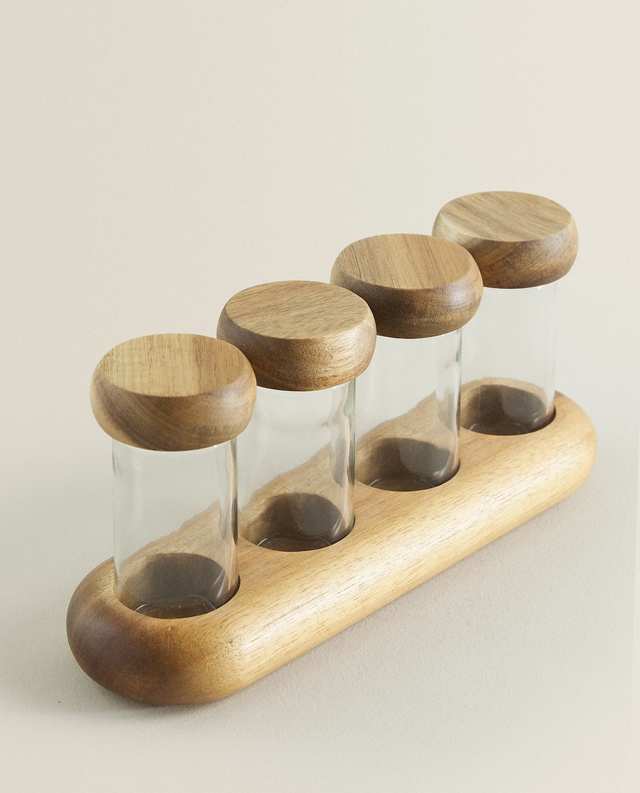 ベース付きスパイスラック（4個セット）