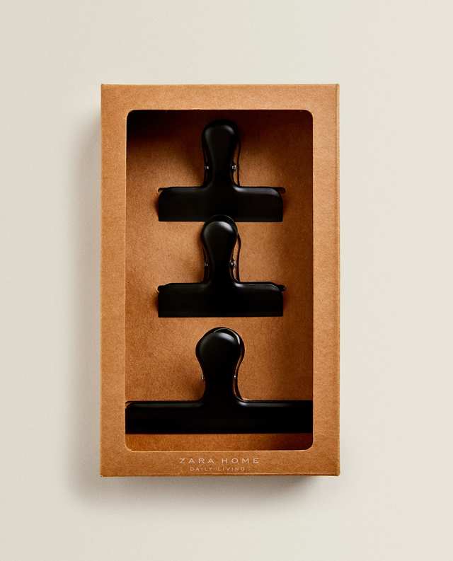 ラッカー塗りメタルクリップ（3個セット）