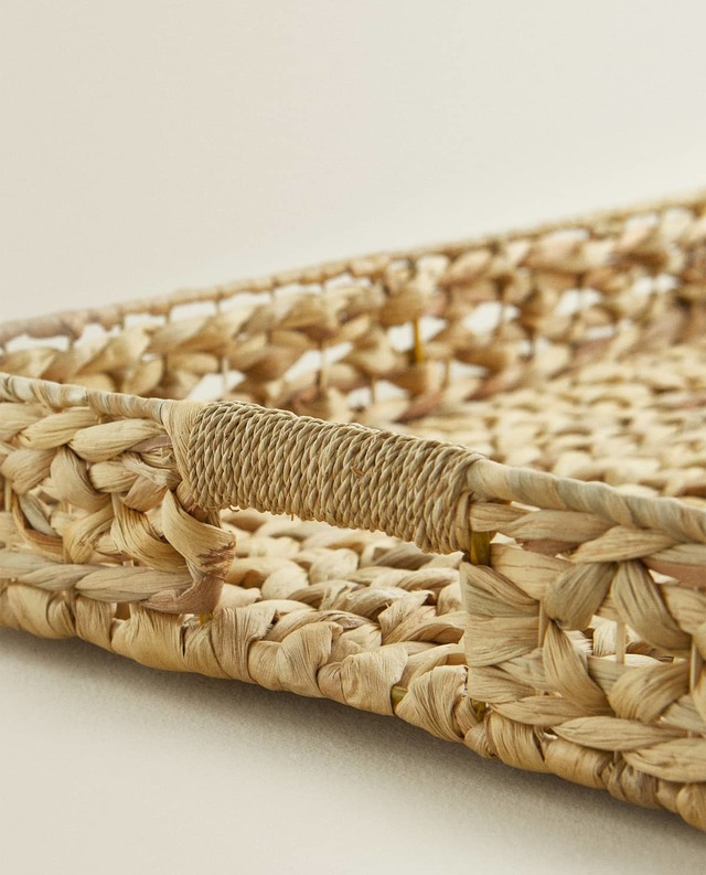 ハンドル付きレクタングル バスケット