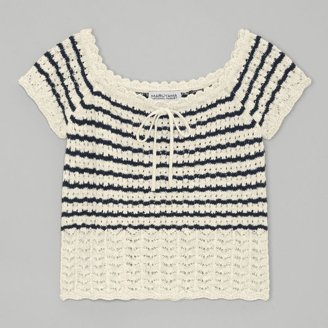 透かし編みセーター(半袖)MNM