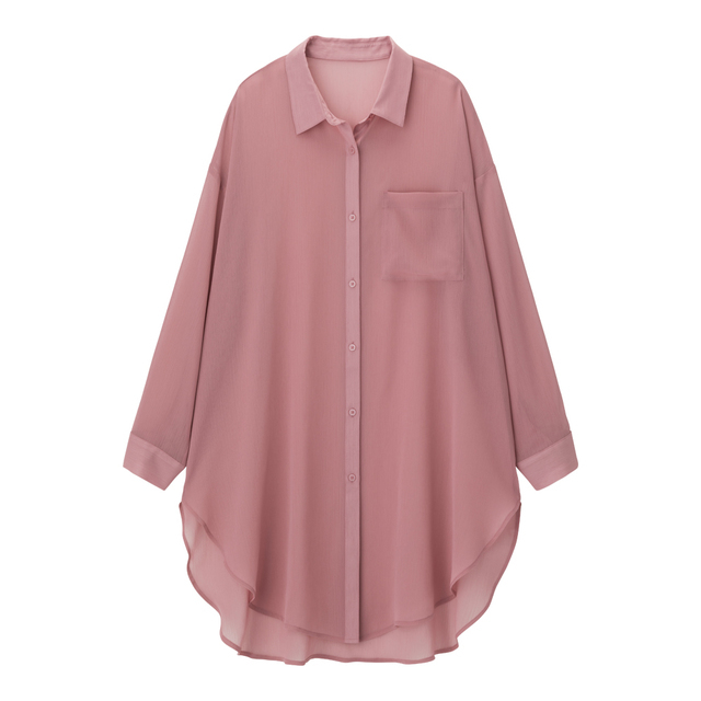 シアーロングシャツ(長袖)