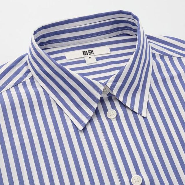 エクストラファインコットンオーバーサイズロングシャツ（ストライプ・長袖）