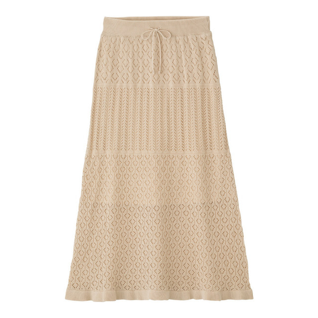 透かし編みニットスカート