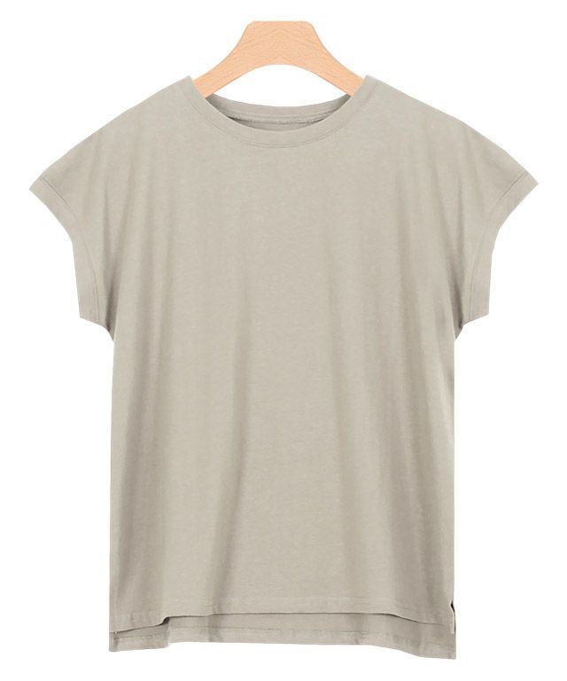 クルーネックフレンチTシャツ