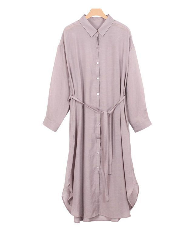 シースルーシャツワンピース