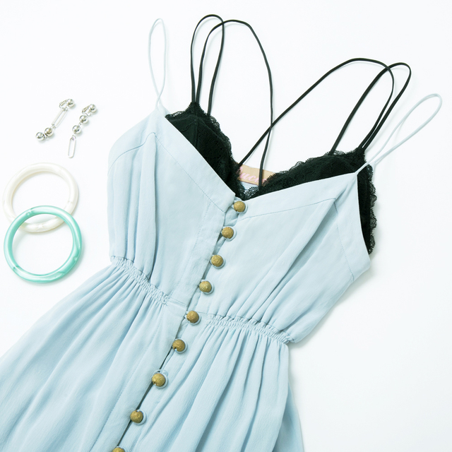 トライアングルブラレット（①と同じ）／その他スタイリスト私物