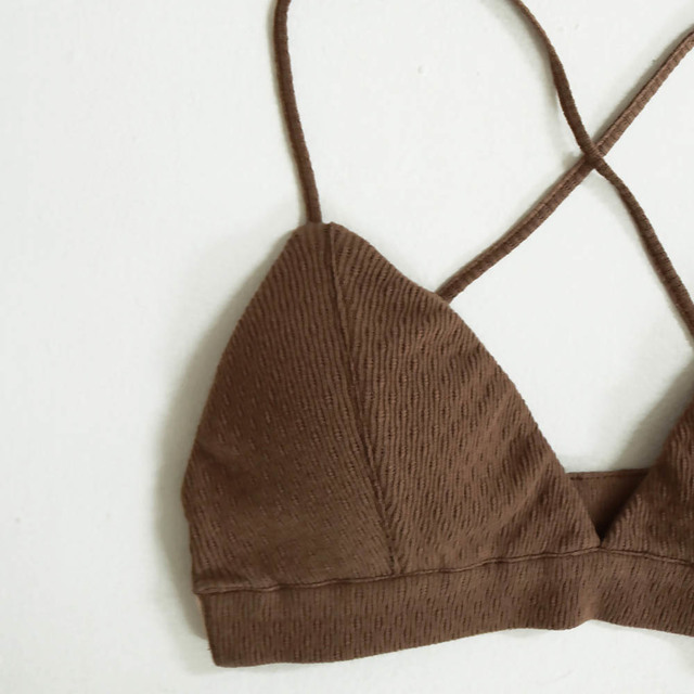 コットンリネンブラトップ