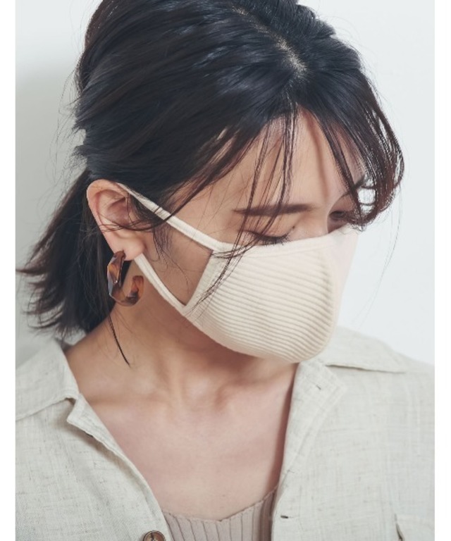 洗えるリブカットファッションマスク