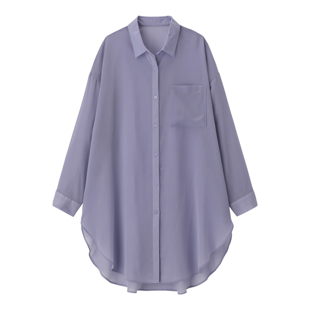 シアーロングシャツ(長袖)