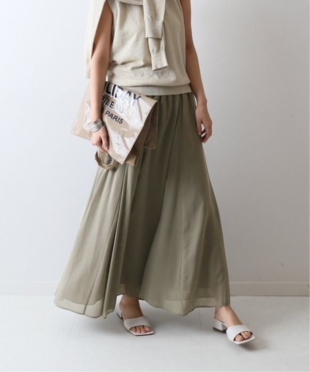 CU/PE切り替えフレアスカート