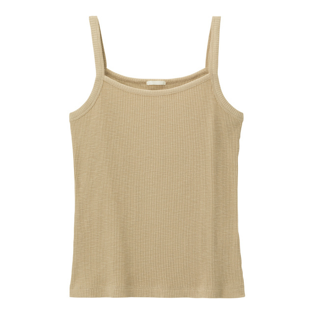 スラブリブキャミソール