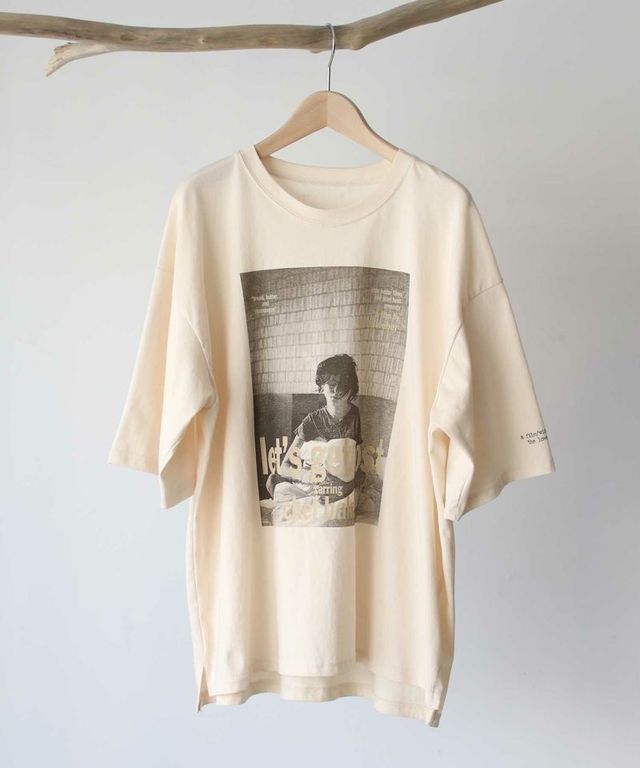via j "Lets get lost"プリント半袖Tシャツ