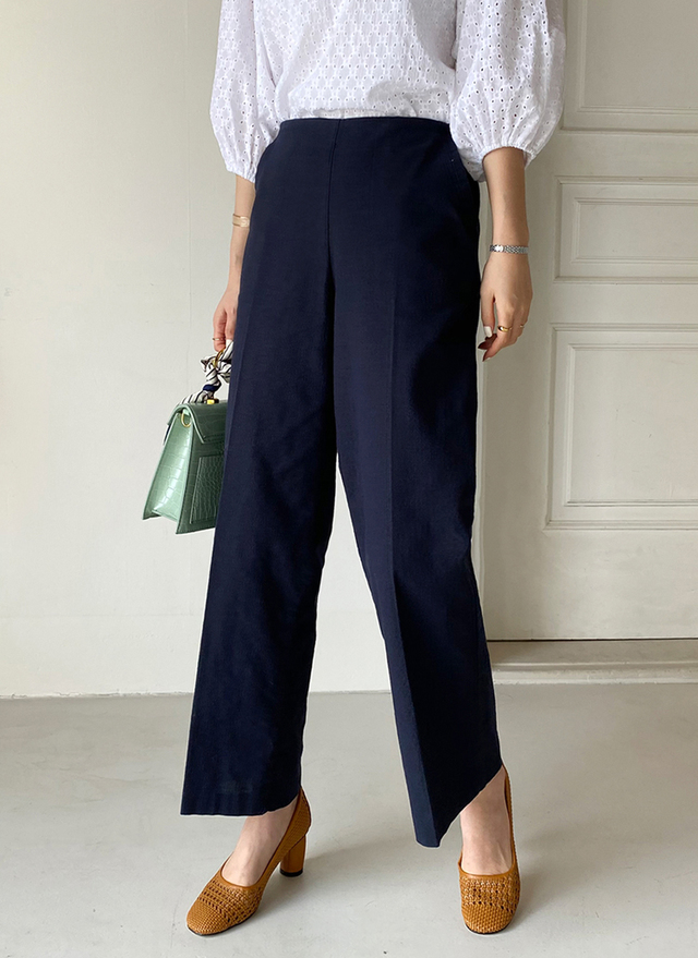 バックゴムコットンパンツ