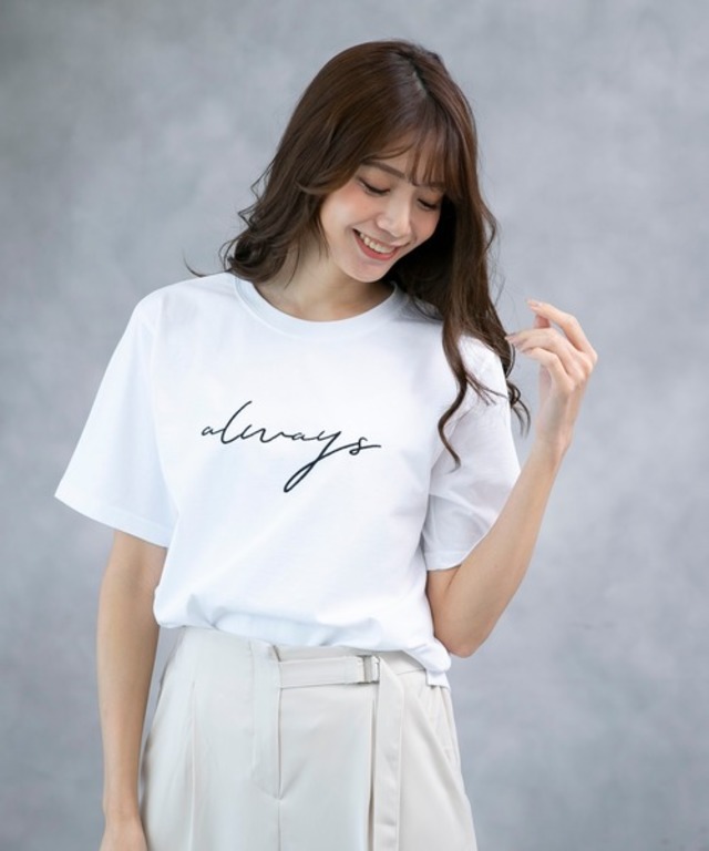 always 刺繍ロゴTシャツ
