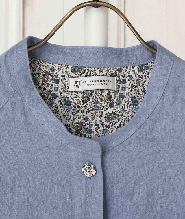 リバティプリント/ダブルガーゼワンピースパジャマ