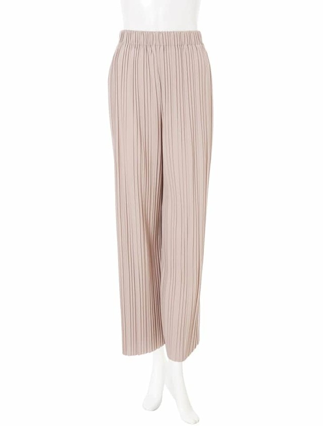 プリーツロングワイドパンツ