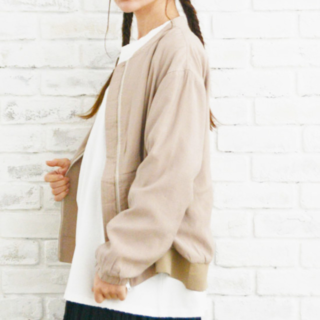 コンパクトリブブルゾン