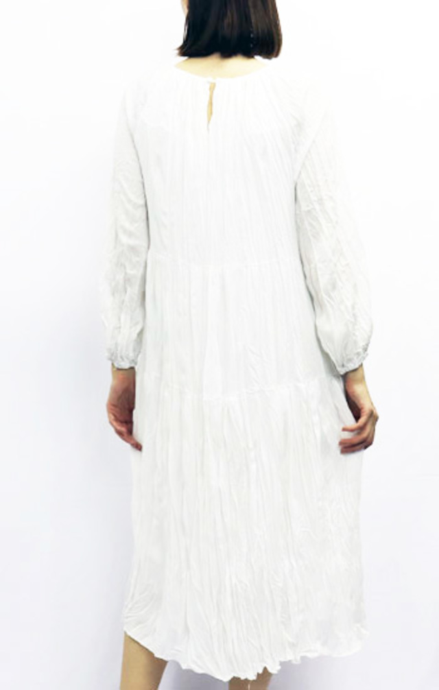 ワッシャーティアードワンピース