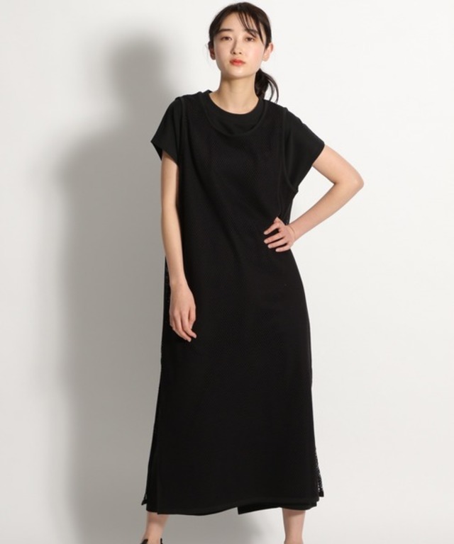 フィッシュネットノースリーブワンピース