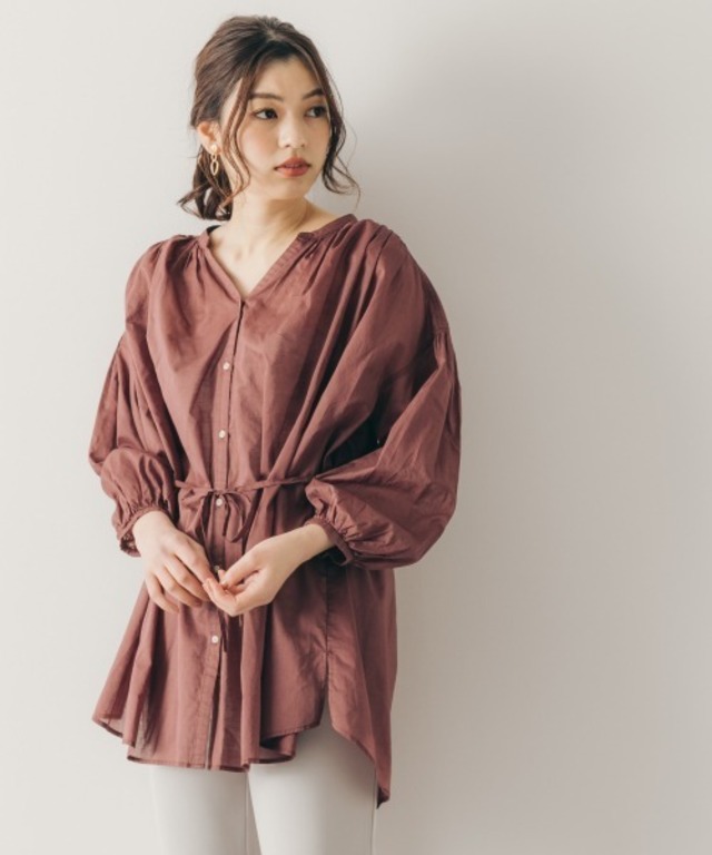 エアリーボイルスキッパーブラウス