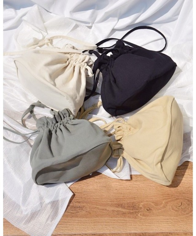 2WAY キャンバス 巾着 ミニショルダー