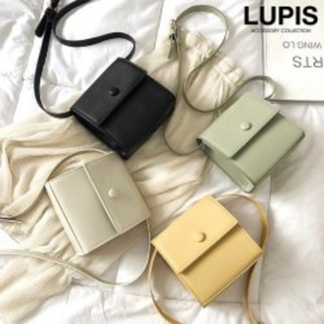 ニュートラルカラーデザインショルダーバッグ