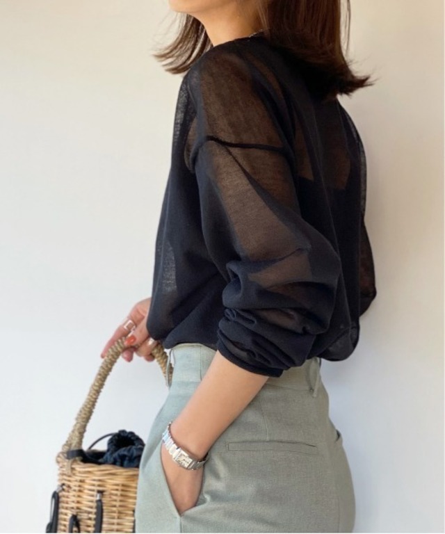 シアーニットプルオーバー