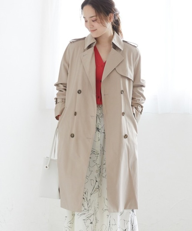 キルトライナー付きトレンチコート
