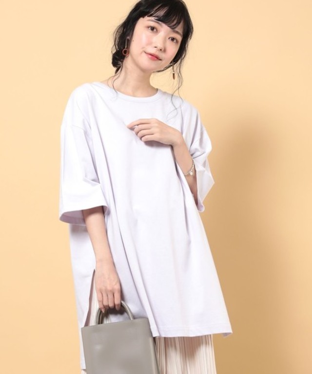 サイドスリットビッグシルエットTEE