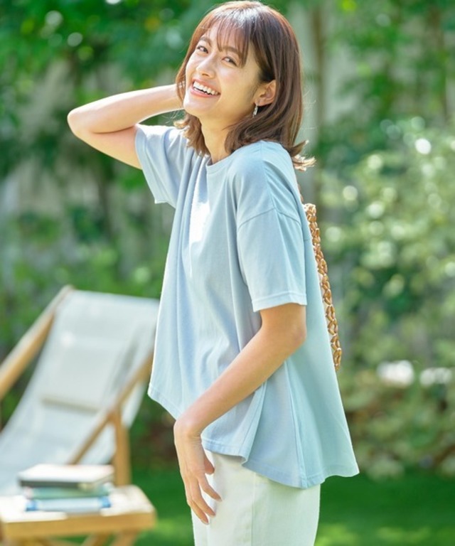 撥水加工汗染み防止AラインTシャツ