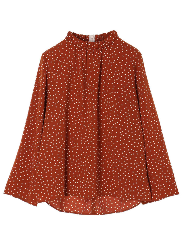 【Arumlily】ランダムドットブラウス