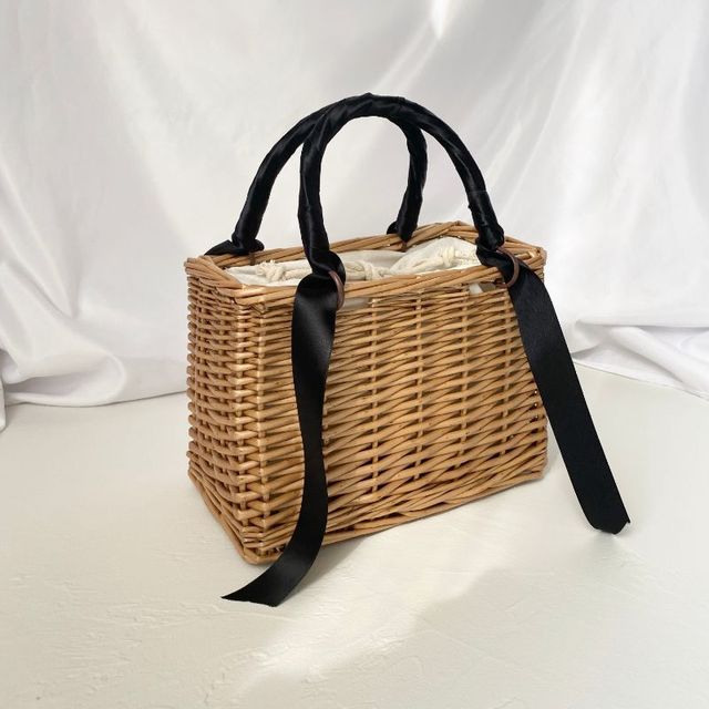 リボンかごバッグ