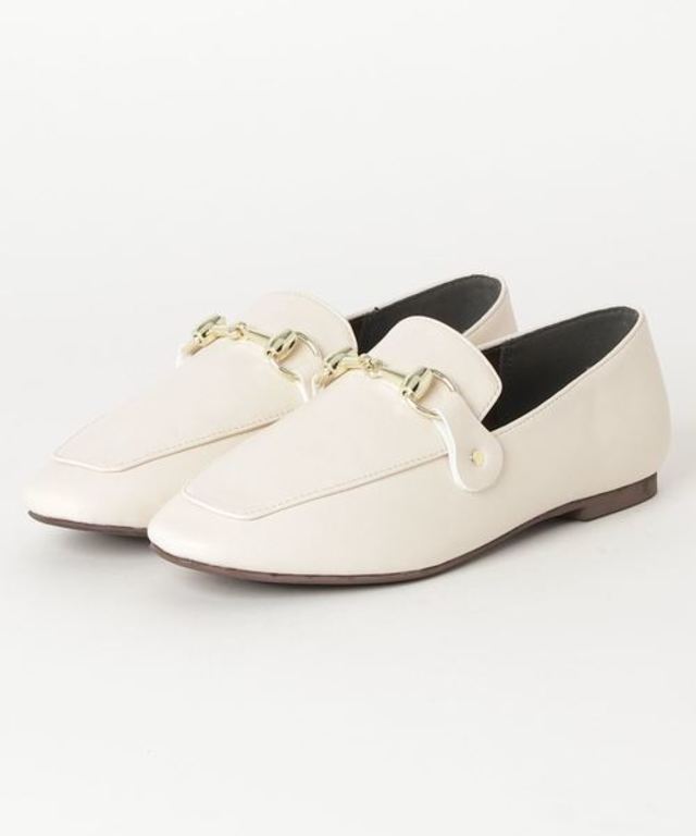 スクエアトゥビットローファー