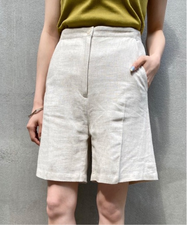 リネンSETUPショートパンツ