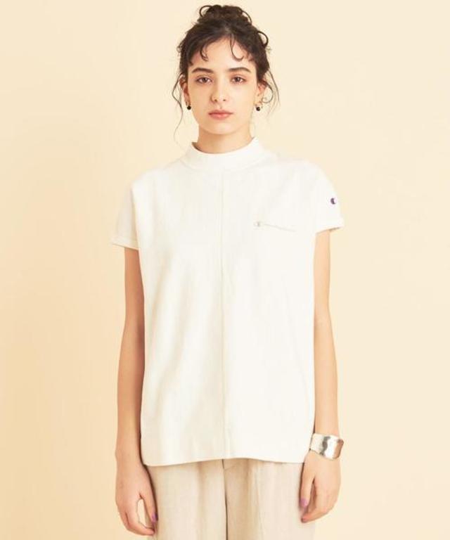 リバースウィーブハイネックカットソー