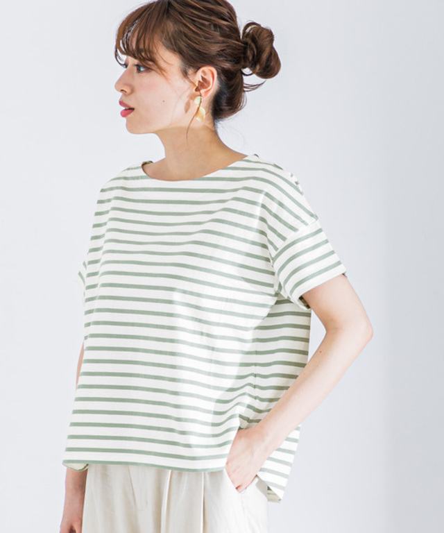 ワイドボーダーTシャツ