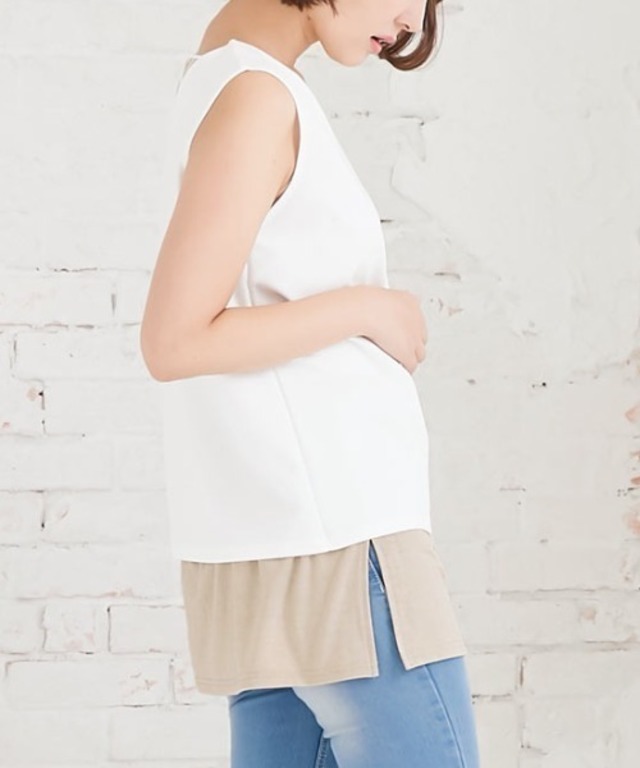 フェイクレイヤード付け裾