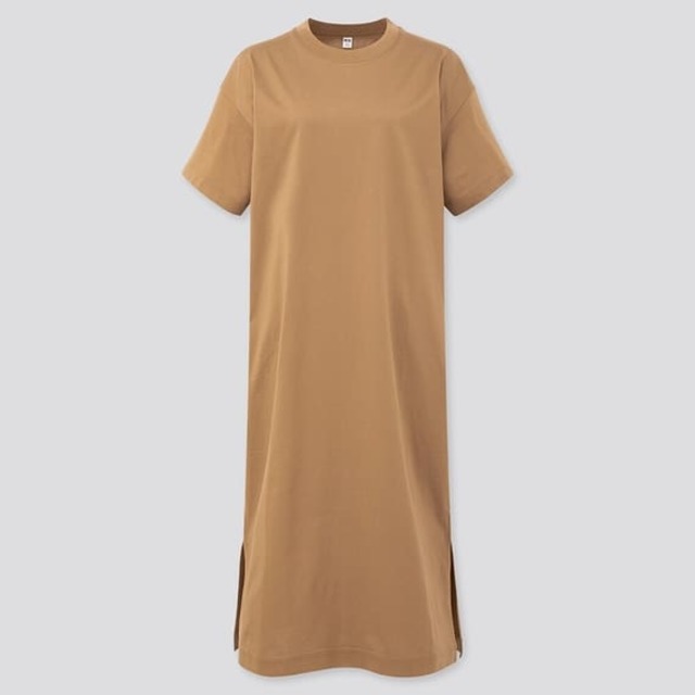 マーセライズコットンロングTワンピ