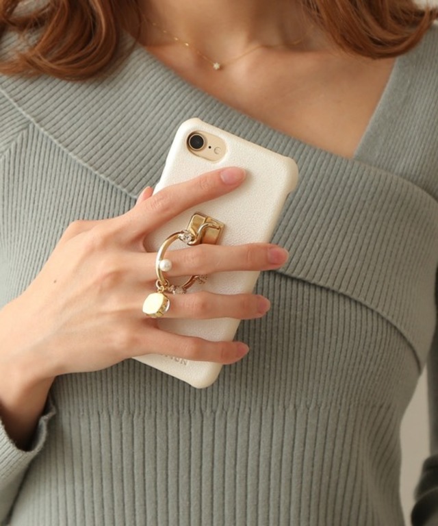 キラリングスタンドiPhoneケース