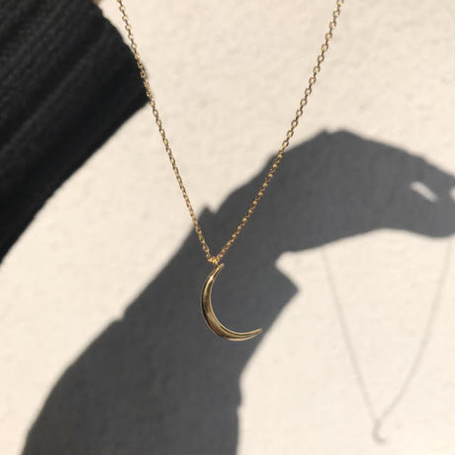 silver925 K18GP Luna Necklace/50cm 〈StyleNo.020203-1-re〉