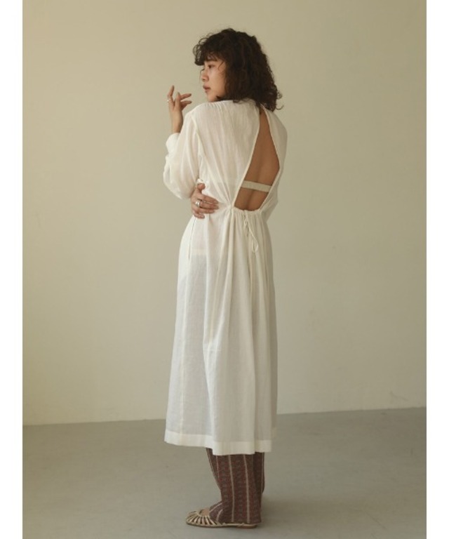 ガーゼギャザードレス