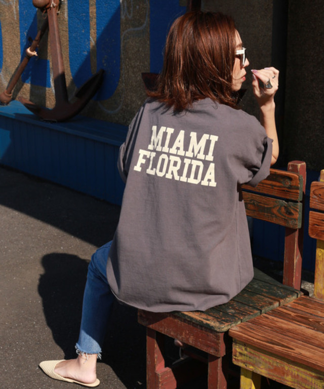 マイアミバックプリントTEE